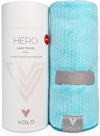 Toalla capilar Hero VOLO de microfibra color azul Capri