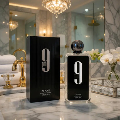 9 PM by Afnan, 3.4 Oz EDP Spray for Men Edp Liquid Aroma Perfume